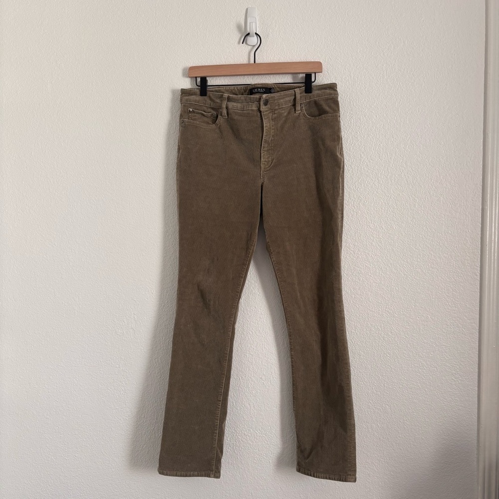 Lauren Ralph Lauren Women's Size 12 Green Corduroy Jeans